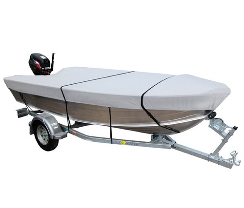 Open boat cover - open, in