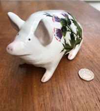 Wemyss Ware, Griselda Hill Pottery Pig with Thistle Design