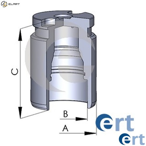 Piston brake caliper 150400 - piston,