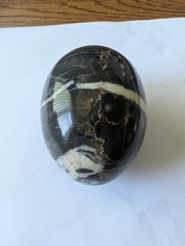 3 Various Size Egg Shaped Stone / Onyx / Marble Eggs combined weight 695g