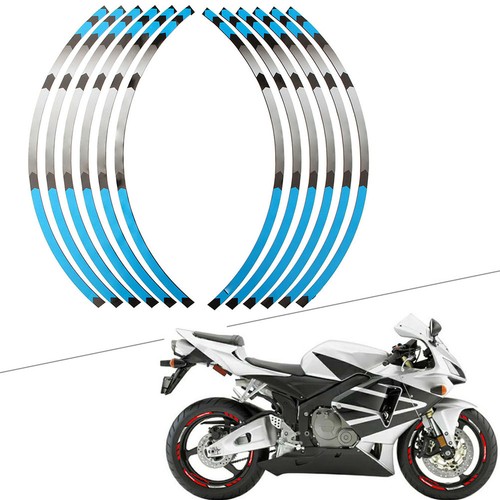 Blue rim stripes - blue,