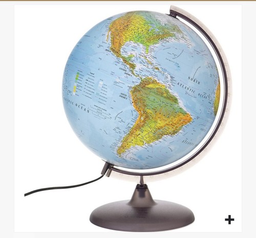 Atmosphere illuminated globe - illuminated,