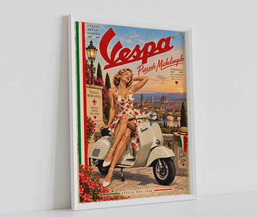 Vintage classic italian vespa - classic,