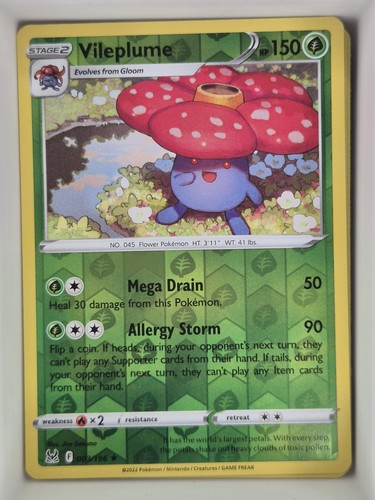 Pokemon tcg vileplume - pokemon,