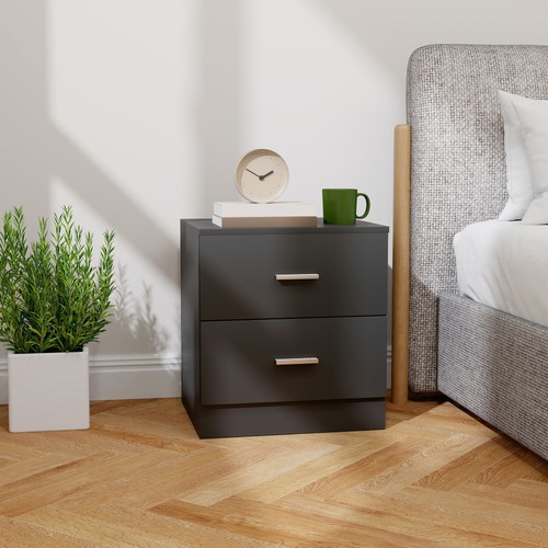 Bedside table with - with, drawers