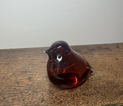 Vintage amber art glass - vintage,