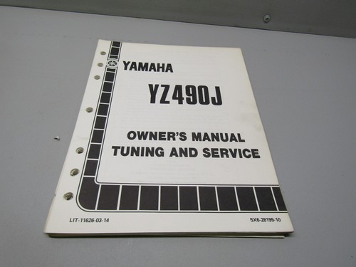 1982 yamaha yz490j - yamaha,