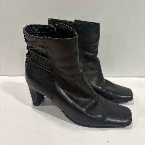 Markon black leather - black, ankle
