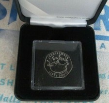 2020 BUnc 50p Pence CHRISTMAS Xmas Santa Sledge Reindeer Gibraltar Coin boxed