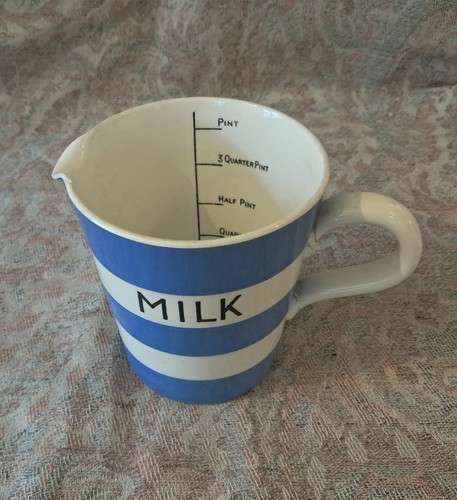 Green cornishware milk - t,