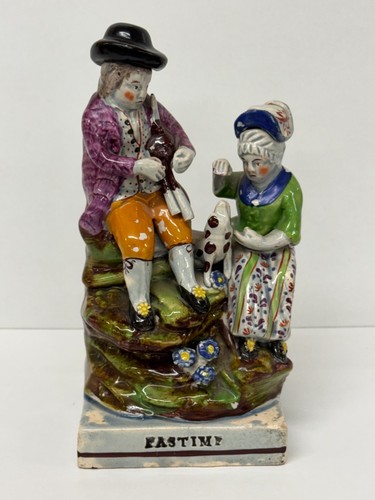 Staffordshire figure group - figure,