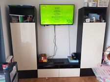 Ikea Besta TV Stand Cabinet and Storage Shelves