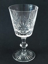 VINTAGE EDINBURGH CRYSTAL STAR OF EDINBURGH PATTERN WINE GLASS 5 3/4" SIGNED