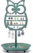 Owl Earring Holder Teal
