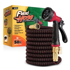 Flexi Hose Upgraded Expandable Garden Hose,Extra Strength, 2cm Solid Brass 50ft