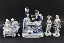 The Leonardo Collection Uniart Taiwan Vintage Porcelain Figurines Blue & White 