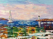 Seascape Original Oil Painting