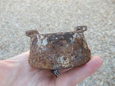 A MUCH RUSTED FRENCH WATER HYDRANT CAST IRON COVER  USE OR MAKE PLINTH UPCYCLE 