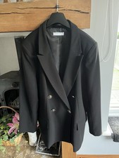 LADIES DOUNLE  BREASTED BLAZER  SIZE 20 ,WORN ONCE 