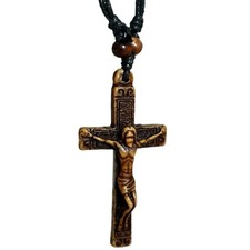 Crucifix Necklace Jesus Large