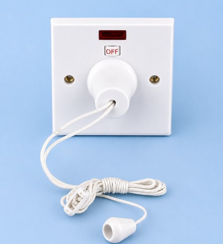 Shower ceiling pull cord - ceiling,