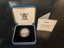 2001 Silver Proof £1 Royal