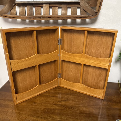Mcm vintage plate tiered wood - mcm,