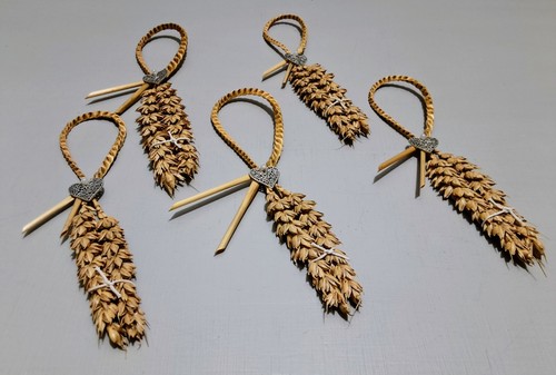 Corn dolly silver heart - 5,