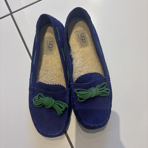 Genuine ugg blue green suede - genuine,