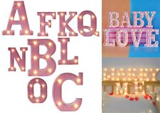 Pink Alphabet Letters LED
