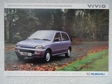 Subaru Vivio Brochure 1992/93: 658cc GLi 5-Door Selectable 2WD/4WD Hatchback.
