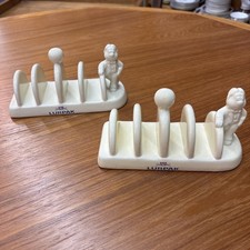 2 Vintage Lurpak Toast Rack Holders Ceramic 