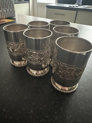 Set silver plate - of,