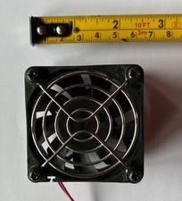 12V DC 60mm Fan, 2.0W with Chrome Finger Guard