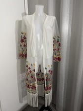 White Mesh Floral Embroidered