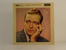 DAVID WHITFIELD ALONE (78) 4 Track 7" Single including Picture Sleeve DECCA