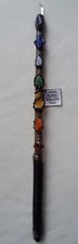 Ash wand, chakra stones