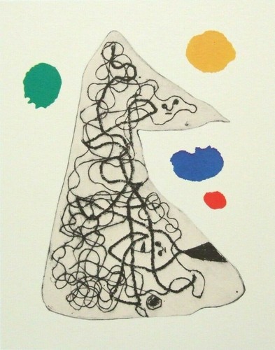 Joan miro mounted vintage - mounted,