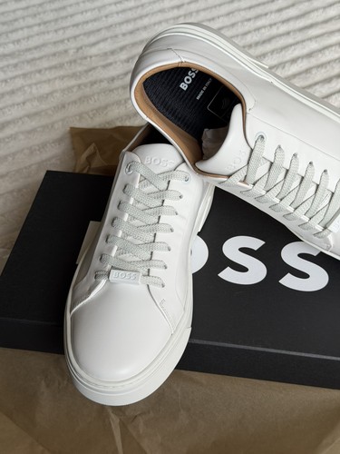 Boss gary tenn white leather - boss,
