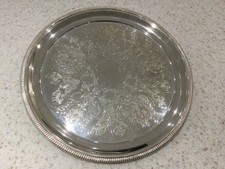 Vintage Round Silver Plated