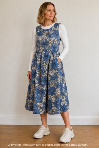 Toast size blue - toast, floral
