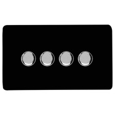 Trendi Switch Piano Black Designer Light switches, Plug Sockets, Fused Spurs, TV