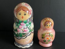 2 X Handpainted Wooden