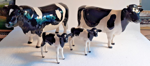 Beswick fresian cow family - beswick,
