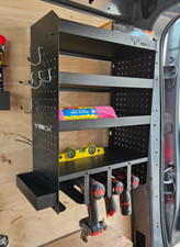Van Racking Drill Storage Cordless Drill Rack With Shelf Wall Mounted 4 shelves