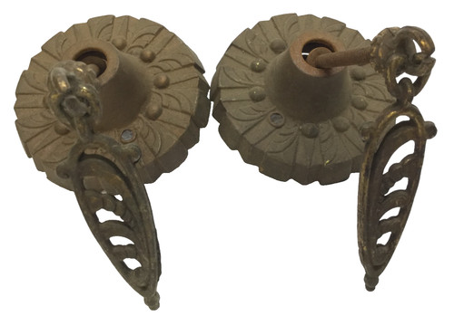 Antique lamp parts - cast, iron