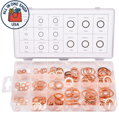 Copper washers metric - copper,