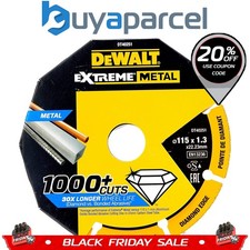 Dewalt DT40251 Extreme Metal Diamond Disc Cutting Grinding Wheel 115mm 4.5"