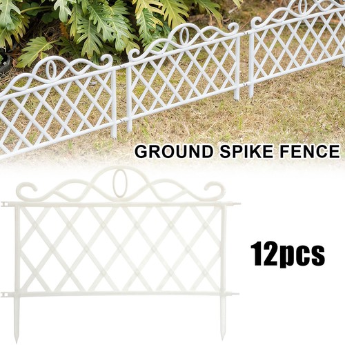 12pcs white plastic outdoor - white,
