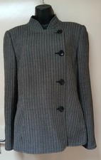 Vintage 2005 Armani Collezioni Black White Mix Wool Jacket - 46 UK 14